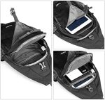 G4Free Sling Bag RFID Blocking Sling Backpack Crossbody Chest Bag Daypack for Hiking Travel(Black) - Image 4